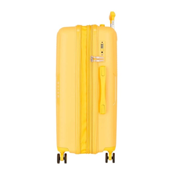 Mala de Viagem / Trolley Médio 68cm 4R Exp. MOVOM Inari Amarela | Ref. 186.5329229