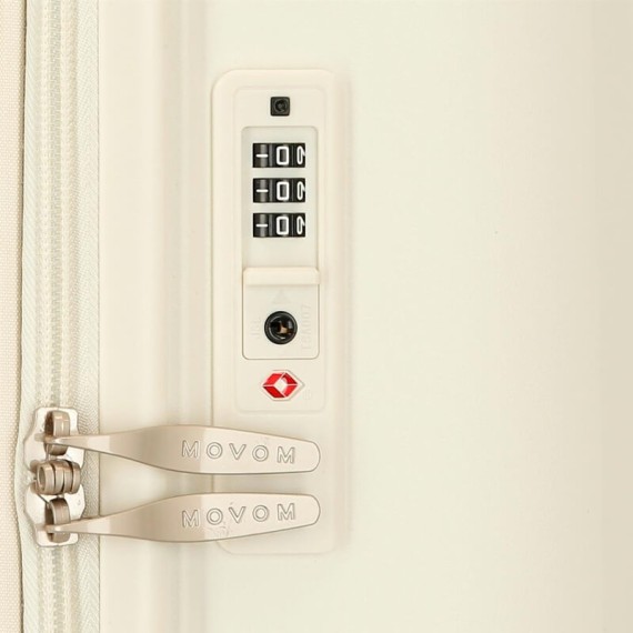 Mala de Viagem / Trolley Médio 68cm 4R Exp. MOVOM Inari Branca | Ref. 186.5329225