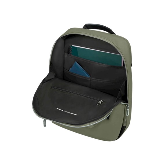 Samsonite Mochila de Senhora para Portátil 14” ONGOING Verde Azeitona | Ref. 92KJ800604