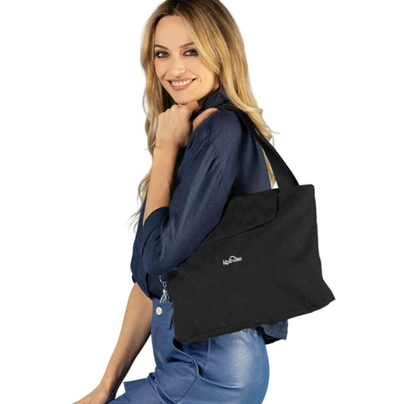 Bolsa de Ombro KIPLING Bistra Magic Jq Black | Ref. 187.40KI7643H26