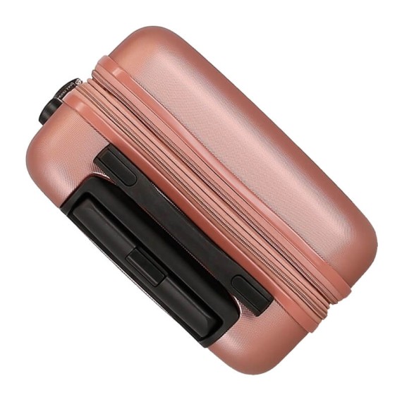 Mala de Cabine / Trolley 55cm 4 Rodas Exp. ROLL ROAD Flex Rosa Nude | Ref. 186.584866C