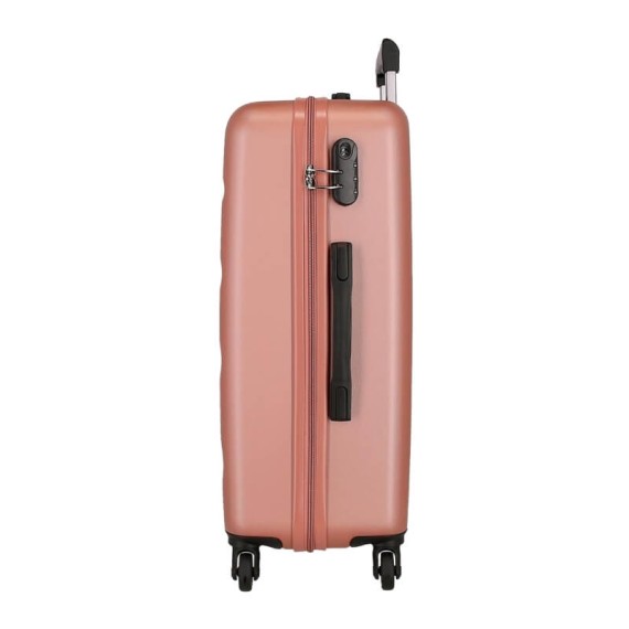 Mala de Viagem / Trolley Grande 75cm 4R ROLL ROAD Flex Rosa Nude | Ref. 186.584946CC