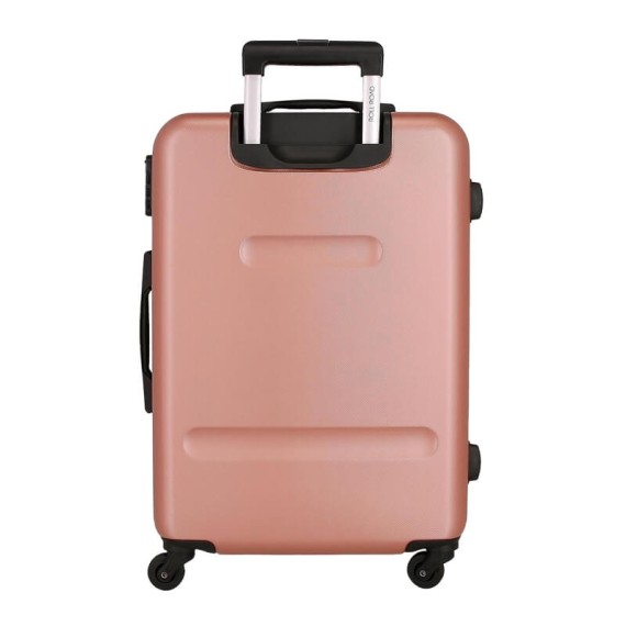 Mala de Viagem / Trolley Grande 75cm 4R ROLL ROAD Flex Rosa Nude | Ref. 186.584946CC