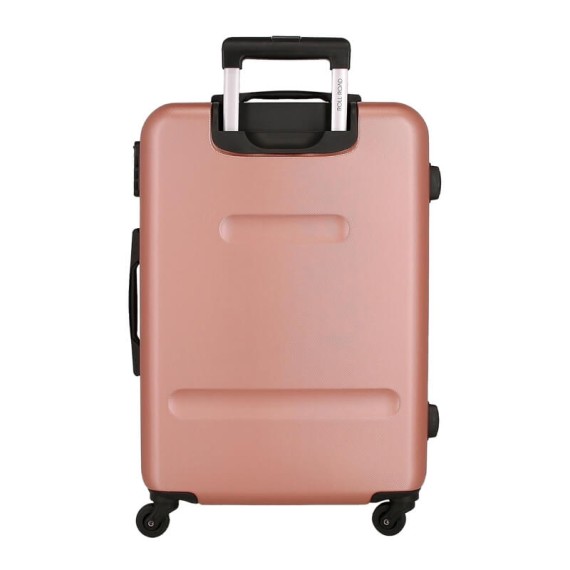 Mala de Viagem / Trolley Médio 65cm 4R ROLL ROAD Flex Rosa Nude | Ref. 186.584946CB