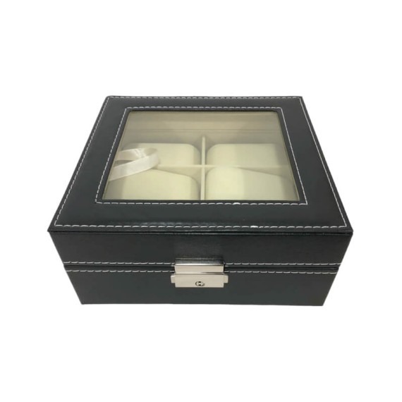 Caixa Protectora para 6 Relógios Preta | Ref. 338.6QPN