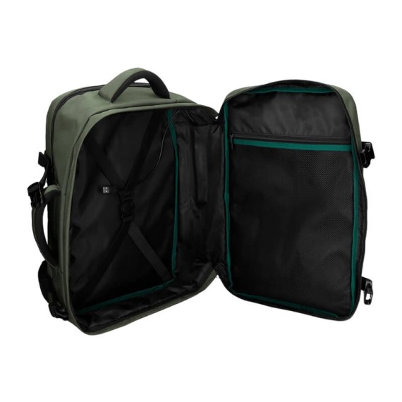 Mochila de Viagem Portátil 15.6” Adapt. PEPE JEANS Bromley 24 Verde | Ref. 186.7062942