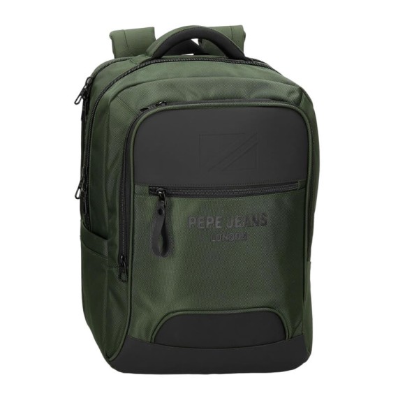 Mochila para Portátil 15.6” Adapt. 3C PEPE JEANS Bromley 24 Verde | Ref. 186.7062542
