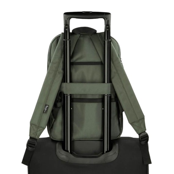 Mochila para Portátil 15.6” Adapt. 3C PEPE JEANS Bromley 24 Verde | Ref. 186.7062542