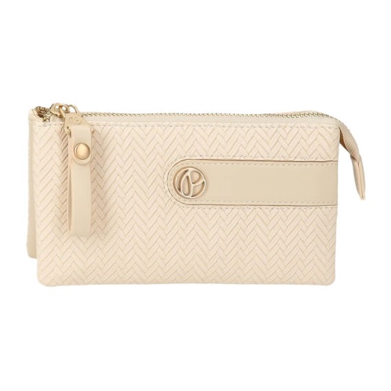 Necessaire Três Compartimentos PEPE JEANS Sprig Bege | Ref. 186.7914331