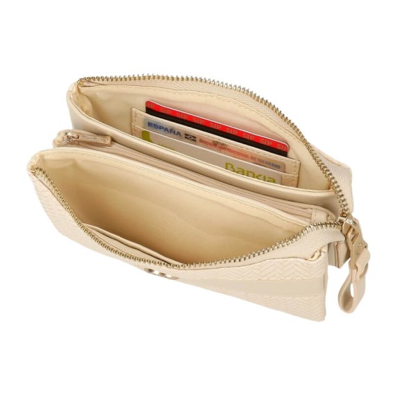 Necessaire Três Compartimentos PEPE JEANS Sprig Bege | Ref. 186.7914331