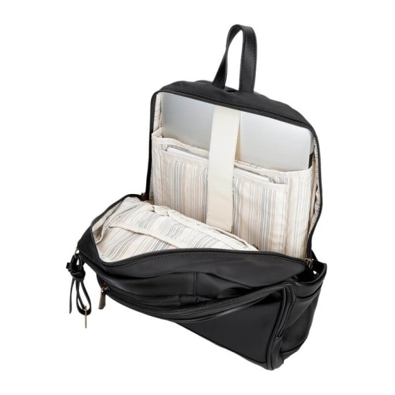 Mochila para Portátil 13.3” 2C Adapt. PEPE JEANS Morgan Preta | Ref. 186.7922131