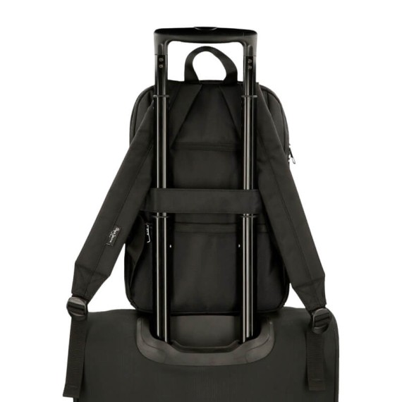Mochila para Portátil 13.3’’ Adapt. 2C PEPE JEANS Bromley 24 Preta | Ref. 186.7062041