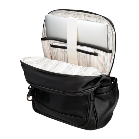 Mochila para Portátil 15” Adapt. PEPE JEANS Morgan Preta | Ref. 186.7922431