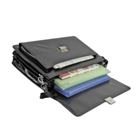 Pasta de Negócios c/ Asa de Mão D&N 5065 Preta | Ref. 345.506501