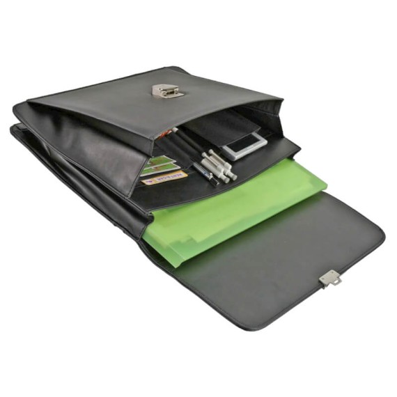 Pasta de Negócios c/ Asa de Mão D&N 5136 Preta | Ref. 345.513601