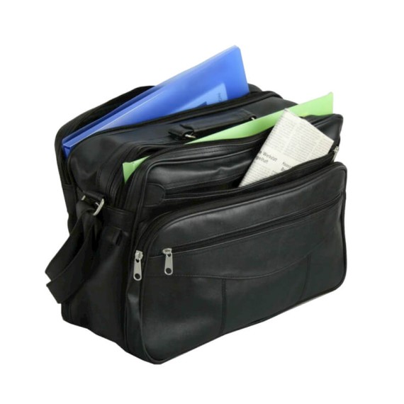 Saco/Pasta de Tiracolo c/ Asa de Mão D&N 2701 Preto | Ref. 345.270101