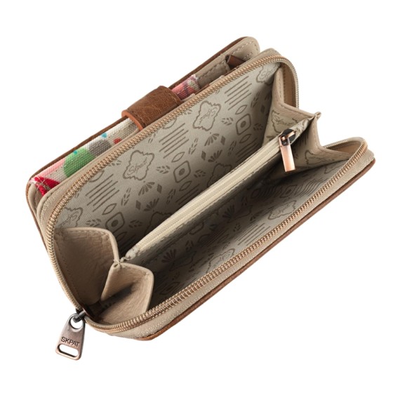 Carteira de Senhora SKPAT Arezzo Bege | Ref. 237.31831601