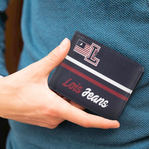 Carteira Horizontal LOIS Rundle Azul Escuro | Ref. 237.20362501