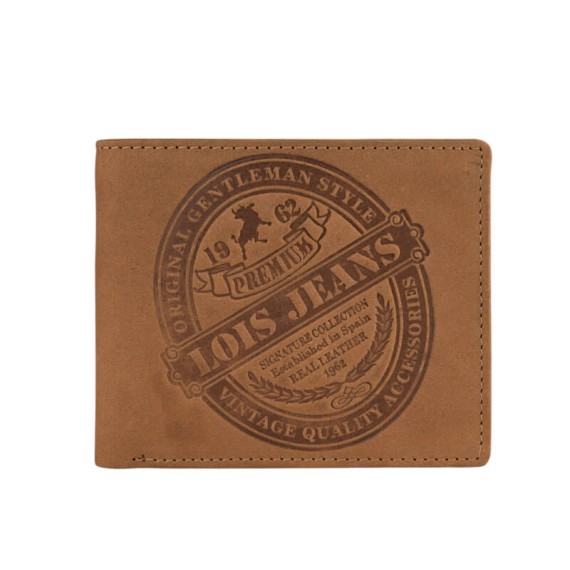 Carteira Horizontal 3CC LOIS Compton Castanha | Ref. 237.20750102