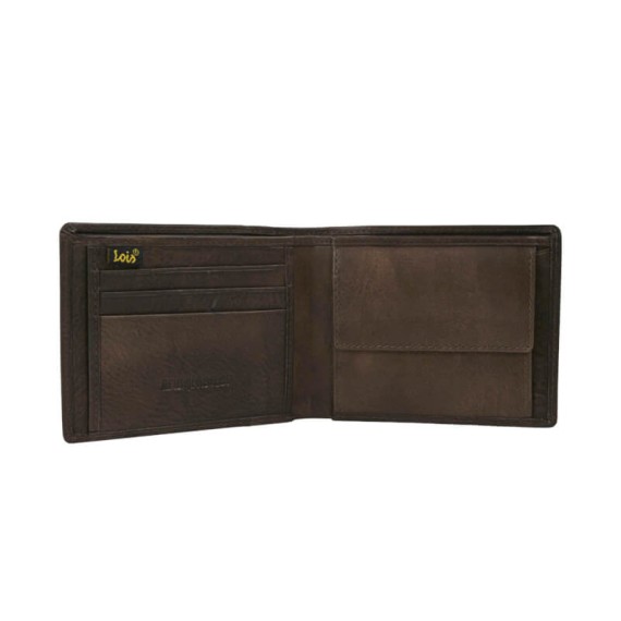 Carteira Horizontal 3CC LOIS Elk Castanho Escuro | Ref. 237.20720801