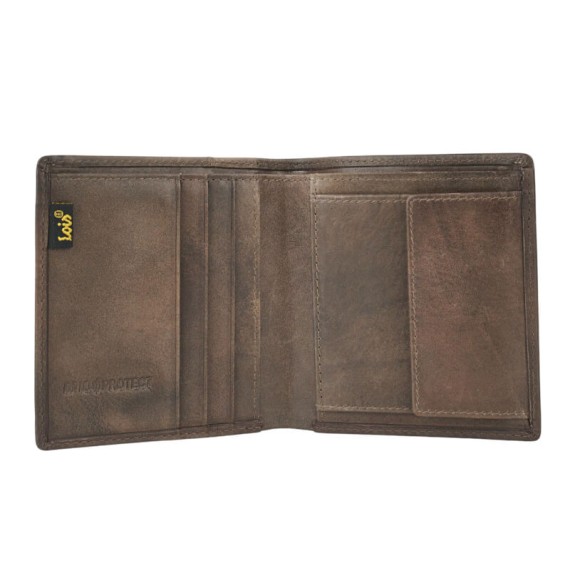 Carteira Vertical 3CC LOIS Elk Castanho Escuro | Ref. 237.20720601
