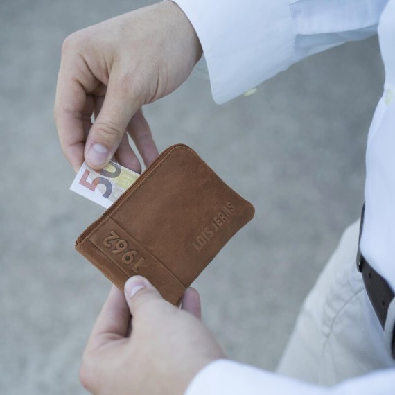 Porta Moedas c/ Anel LOIS Elk Camel | Ref. 237.20720202