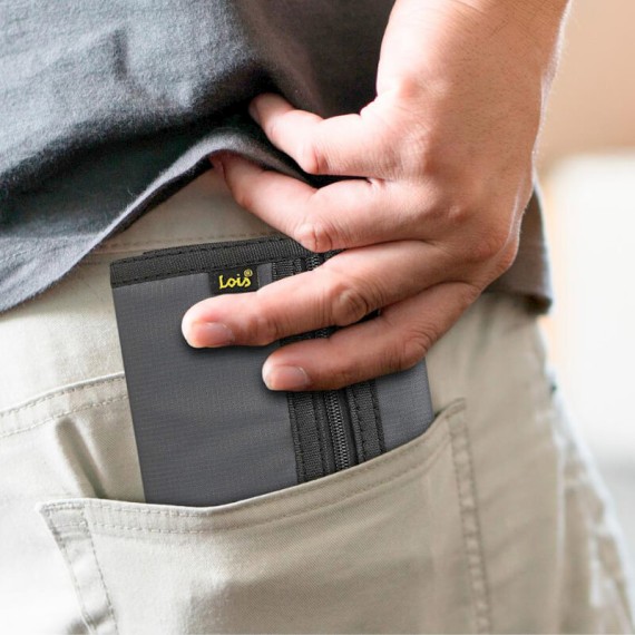 Carteira Horizontal 3CC LOIS Bolton Cinzenta | Ref. 237.31100103