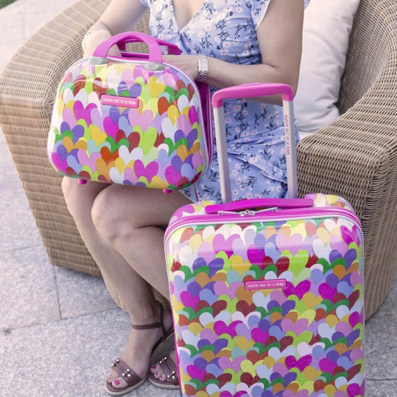 Necessaire de viagem AGATHA RUIZ DE LA PRADA Corazones Fuschia | Ref. 237.13113501