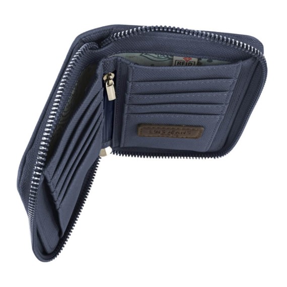 Carteira de Senhora com Fecho LOIS Indiana Azul | Ref. 237.32125101