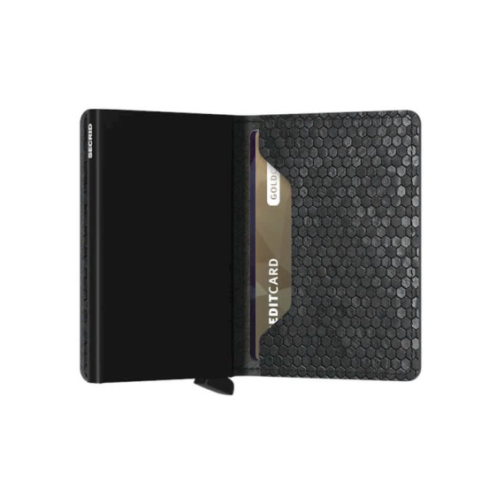 Carteira SECRID Slimwallet Hexagon Black | Ref. 297.SHE-B