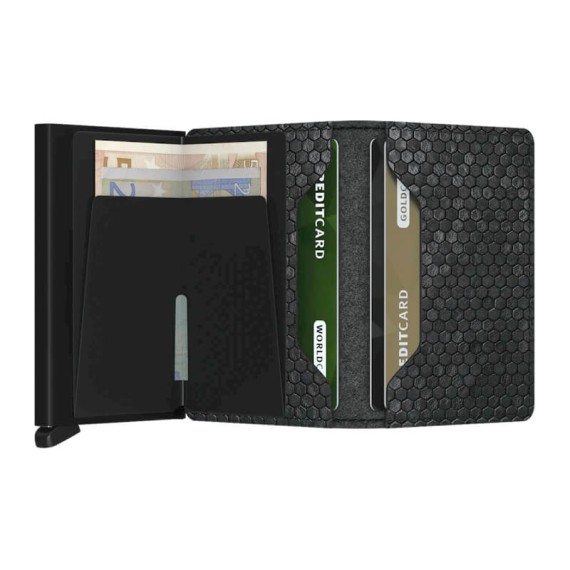 Carteira SECRID Slimwallet Hexagon Black | Ref. 297.SHE-B