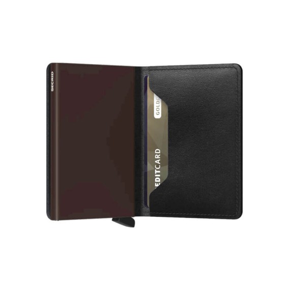 Carteira SECRID Slimwallet Original Black-Brown | Ref. 297.SO-BB