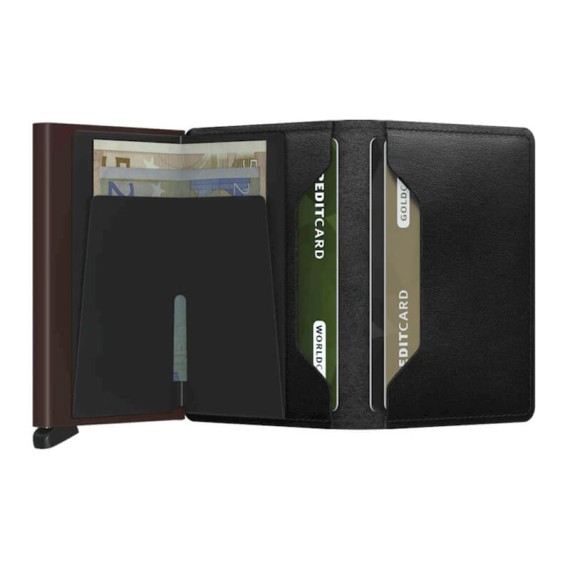 Carteira SECRID Slimwallet Original Black-Brown | Ref. 297.SO-BB