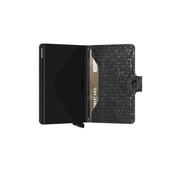 SECRID Miniwallet Hexagon Black | Ref. 297.MHE-B
