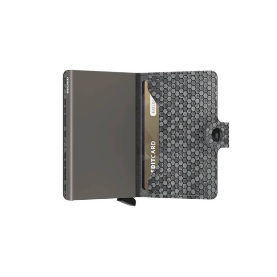 SECRID Miniwallet Hexagon Grey | Ref. 297.MHE-GY