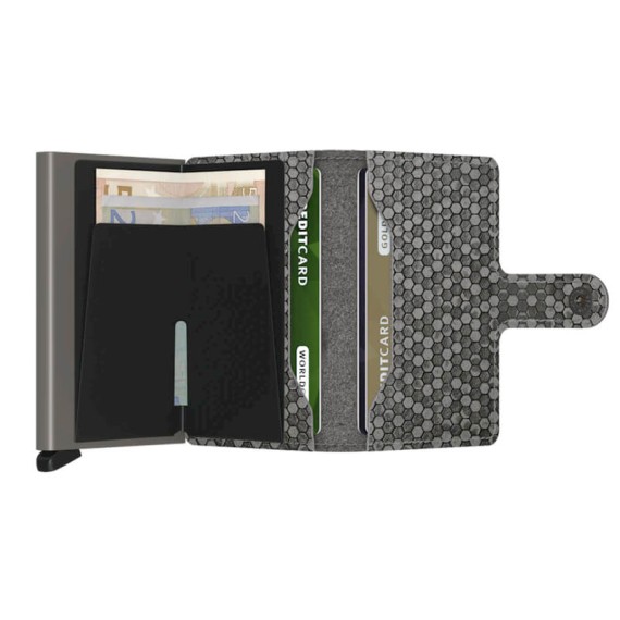 SECRID Miniwallet Hexagon Grey | Ref. 297.MHE-GY