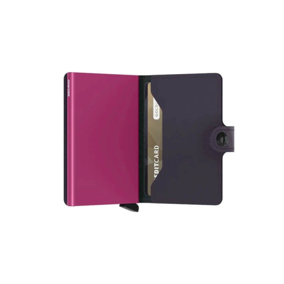 SECRID Miniwallet Matte Dark Purple-Fuchsia | Ref. 297.MM-DPF