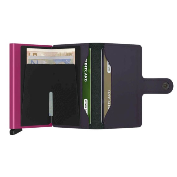 SECRID Miniwallet Matte Dark Purple-Fuchsia | Ref. 297.MM-DPF