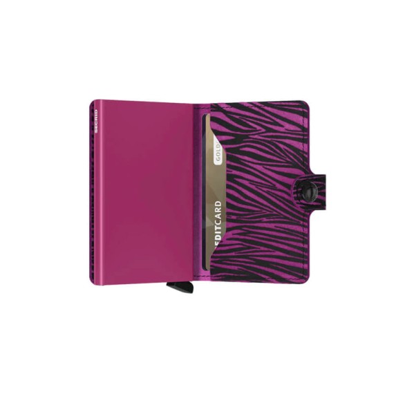 SECRID Miniwallet Zebra Fuchsia | Ref. 297.MZE-F