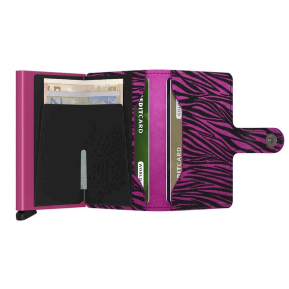 SECRID Miniwallet Zebra Fuchsia | Ref. 297.MZE-F