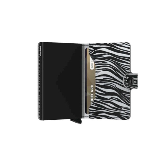 SECRID Miniwallet Zebra Light Grey | Ref. 297.MZE-LG
