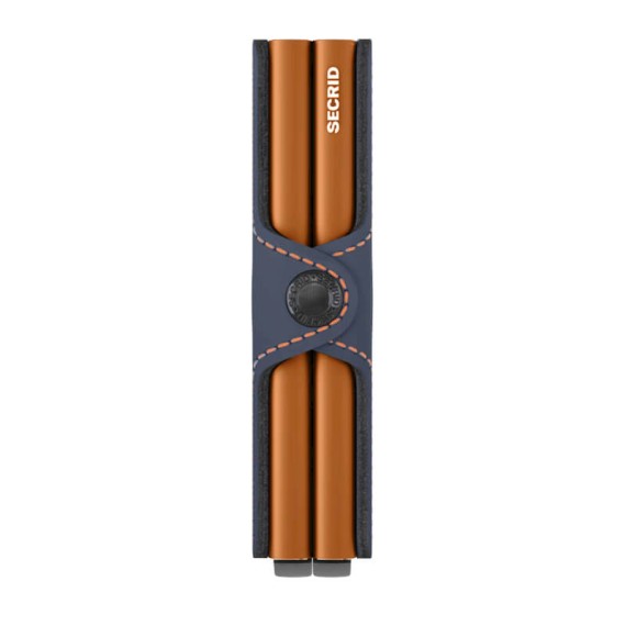 Carteira SECRID Twinwallet Matte Night Blue & Orange | Ref. 297.TM-NBO