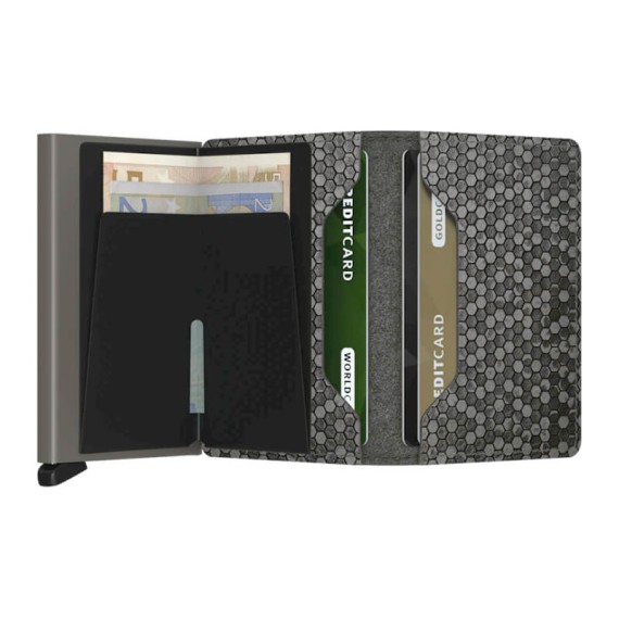 Carteira SECRID Slimwallet Hexagon Grey | Ref. 297.SHE-GY