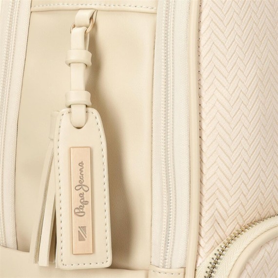 Mochila para Portátil 13.3" 2C Adapt. PEPE JEANS Sprig Bege | Ref. 186.7912131
