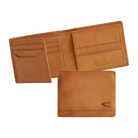 CAMEL ACTIVE Carteira Jeans com Porta-Moedas Nimbus Conhaque | Ref. 91.10358