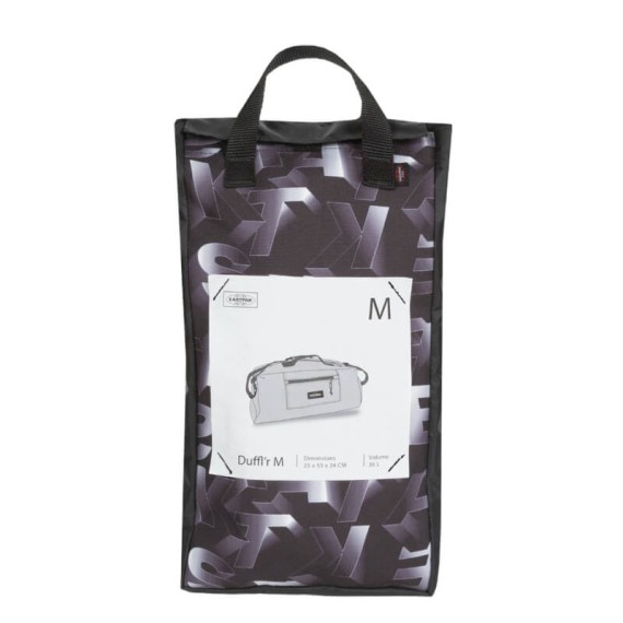 Saco de Viagem 53cm EASTPAK Duffl’R M Blocktype Black | Ref. 267.35BES6D6