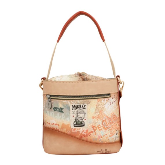 Anekke Mala / Bolsa de Traçar Peace & Love Flowers Camel | Ref. 280.38833-424