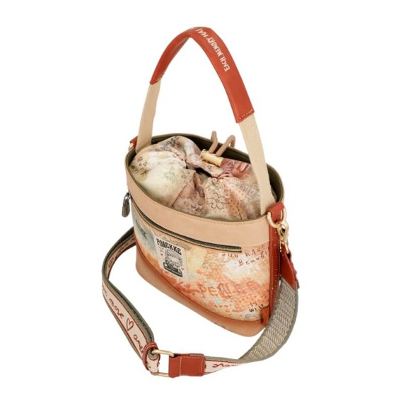 Anekke Mala / Bolsa de Traçar Peace & Love Flowers Camel | Ref. 280.38833-424