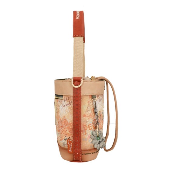 Anekke Mala / Bolsa de Traçar Peace & Love Flowers Camel | Ref. 280.38833-424