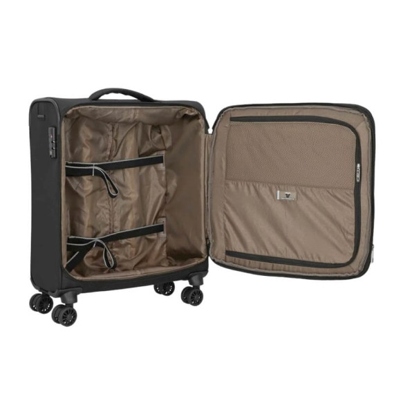 RONCATO Mala de Cabine / Trolley 56cm 4R Joy Preto | Ref. 99.41623301